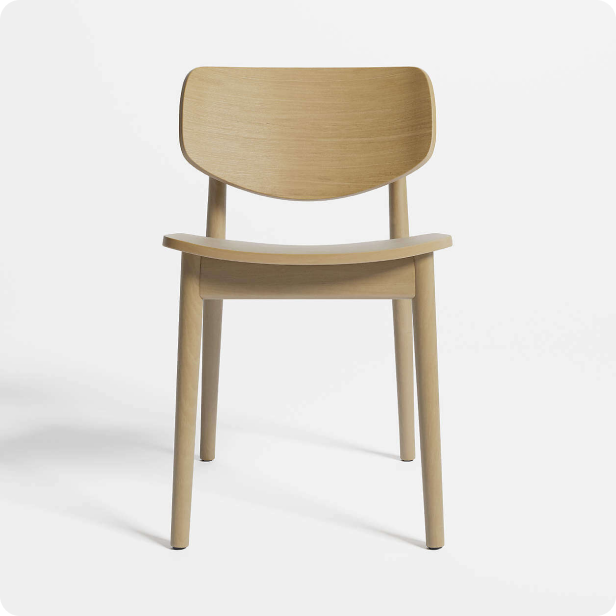 Paolo Natural Wood Dining Chair